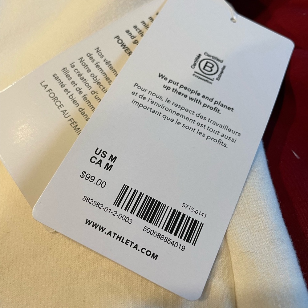 NWT Athleta Retroplush hoodie - Picture 8 of 8